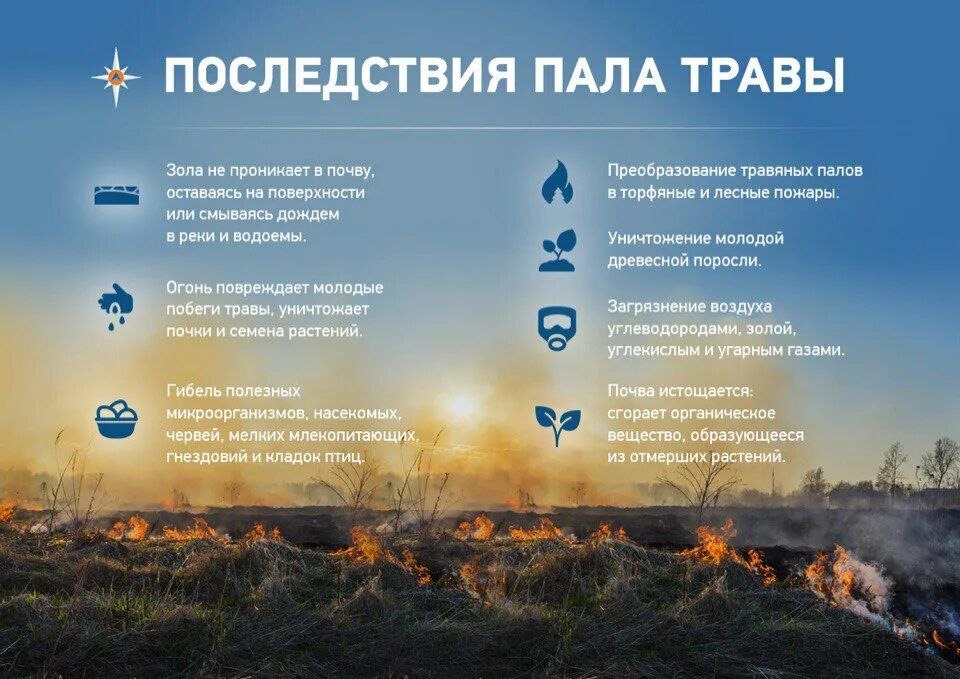 Соблюдайте меры пожарной безопасности в весенне-летний пожароопасный период!.